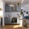 DELINIA Cucina in kit DELINIA Eleki grigio 3 basi e 2 pensili L 180 cm