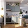 DELINIA Cucina in kit DELINIA Eleki grigio 3 basi e 3 pensili L 160 cm
