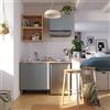 DELINIA Cucina in kit DELINIA grigio L 140 cm