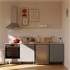 DELINIA Cucina in kit DELINIA Eleki grigio 3 basi L 240 cm