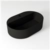 OLYMPIA CERAMICA Lavabo da appoggio Open OLYMPIA CERAMICA ovale in ceramica L 60 x H 17 x P 40 cm nero piletta non inclusa