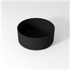 OLYMPIA CERAMICA Lavabo da appoggio Open OLYMPIA CERAMICA tondo 40cm in ceramica nero piletta non inclusa, con foro
