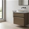 Leroy Merlin Mobile da bagno sospeso sotto lavabo L 60 x H 60 x P 46 cm bronzo, 2 cassetti Fusion