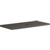 Leroy Merlin Top per lavabo Kyoto L 90 x H 1.8 x P 46 cm laccato opaco grigio carbone truciolare