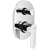 NOBILI Rubinetto per doccia getto laminare cristallino ad incasso monocomando ABX cromo lucido NOBILI