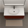 Leroy Merlin Mobile da bagno sospeso sotto lavabo L 99.5 x H 40 x P 45.5 cm rosso opaco, 1 cassetto Fusion