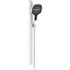 AQUASANIT Doccetta con flessibile doccia e barra di scorrimento AQUASANIT Atlas in inox bianco 3 getti