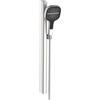 AQUASANIT Doccetta con flessibile doccia e barra di scorrimento AQUASANIT Atlas 3 getti in inox cromato 3 getti