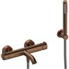 Leroy Merlin Rubinetto per vasca getto laminare cristallino Loop k per muro oro rosa spazzolato