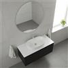 Leroy Merlin Mobile da bagno sospeso sotto lavabo L 99.5 x H 40 x P 45.5 cm antracite opaco, 1 cassetto Fusion
