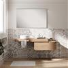 Leroy Merlin Lavabo da appoggio STEP/STAR tondo in ceramica bianco opaco
