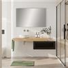 Leroy Merlin Specchio con illuminazione integrata bagno rettangolare Lumea L 60 x H 75 x P 4 cm grigio / argento