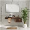 Leroy Merlin Specchio con illuminazione integrata bagno rettangolare Lumea L 60 x H 75 x P 4 cm nero