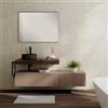 Leroy Merlin Specchio con illuminazione integrata bagno rettangolare Lumea L 60 x H 75 x P 4 cm nero