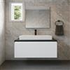 Leroy Merlin Mobile da bagno sospeso sotto lavabo L 99.5 x H 40 x P 45.5 cm bianco opaco, 1 cassetto Fusion