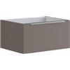 Leroy Merlin Mobile da bagno sospeso sotto lavabo L 59.5 x H 30 x P 45.5 cm grigio opaco, 1 cassetto Brera