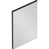 Leroy Merlin Specchio con illuminazione integrata bagno rettangolare Lumea L 60 x H 75 x P 4 cm nero