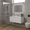 Leroy Merlin Mobile da bagno sospeso sotto lavabo L 79.5 x H 30 x P 45.5 cm bianco opaco, 1 cassetto Brera