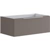 Leroy Merlin Mobile da bagno sospeso sotto lavabo L 79.5 x H 30 x P 45.5 cm grigio opaco, 1 cassetto Brera