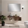 Leroy Merlin Top per lavabo STEP/STAR L 100.3 x H 10 x P 46.5 cm noce mdf