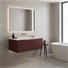 Leroy Merlin Mobile da bagno sospeso sotto lavabo L 79.5 x H 30 x P 45.5 cm rosso opaco, 1 cassetto Brera