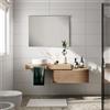 Leroy Merlin Top per lavabo STEP/STAR L 100.3 x H 10 x P 46.5 cm rovere mdf
