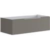 Leroy Merlin Mobile da bagno sospeso sotto lavabo L 99.5 x H 30 x P 45.5 cm grigio opaco, 1 cassetto Brera