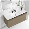 Leroy Merlin Mobile bagno sospeso con lavabo L 80 x H 40 cm olmo rousseau 1 cassetto per vasca centrale Pixel