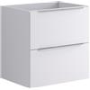 Leroy Merlin Mobile da bagno sospeso sotto lavabo L 59.5 x H 60 x P 45.5 cm bianco opaco, 2 cassetti Brera