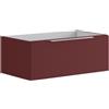 Leroy Merlin Cassettone bagno Brera 1 cassetto P 45.5 x L 79.5 x H 30 cm laccato opaco rosso jaipur