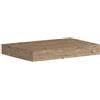 Leroy Merlin Top per lavabo Brera L 80 x H 9.8 x P 46 cm rovere rustico mdf