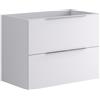 Leroy Merlin Mobile da bagno sospeso sotto lavabo L 79.5 x H 60 x P 45.5 cm bianco opaco, 2 cassetti Brera