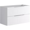 Leroy Merlin Mobile da bagno sospeso sotto lavabo L 99.5 x H 60 x P 45.5 cm bianco opaco, 2 cassetti Brera