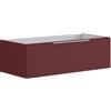 Leroy Merlin Cassettiera Brera con 1 cassetto laccato opaco rosso Jaipur L.99,5 H.30 P.45,5 cm