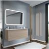 Leroy Merlin Mobile bagno sospeso con lavabo L 120 x H 40 cm olmo rousseau 1 cassetto per vasca centrale Pixel