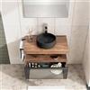 Leroy Merlin Mobile da bagno sospeso sotto lavabo Star L 80.3 x H 30 x P 46 cm noce walnut, 1 cassetto