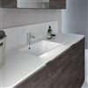 Leroy Merlin Top per lavabo Eklettica L 70.5 x H 1 x P 70.5 cm bianco lucido, solid surface, con tavola