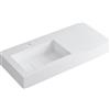 Leroy Merlin Mobile bagno sospeso con lavabo L 100 x H 40 cm grigio pastello 2 cassetti per vasca a sinistra Pixel