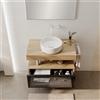 Leroy Merlin Mobile da bagno sospeso sotto lavabo Star L 80.3 x H 30 x P 46 cm rovere oak, 1 cassetto