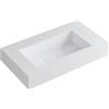 Leroy Merlin Mobile bagno sospeso con lavabo L 100 x H 40 cm grigio pastello/grigio carbone 1 cassetto per vasca centrale Pixel