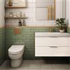 SENSEA Mobile bagno sospeso con lavabo L 90 x H 55 x P 45 cm larice bianco 2 cassetti per vasca centrale Jnka