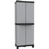 TERRY STORAGE Armadio alto Base 2700 EcoWave TERRY STORAGE in polipropilene, nero L 80 x H 181.8 x P 40.5 cm 2 ante, adatto per esterno riparato