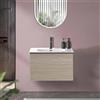 Leroy Merlin Mobile bagno sospeso con lavabo L 60 x H 40 cm olmo rousseau 1 cassetto per vasca centrale Pixel