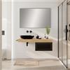 Leroy Merlin Mobile da bagno sospeso Star L 60.3 x H 30 x P 46 cm rovere oak, 1 cassetto dotato di illuminazione a LED