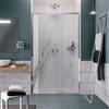 Leroy Merlin Porta doccia L 97-101 cm x H 196.5 cm per nicchia in vetro trasparente SP. 6 mm, profilo cromo, serie Record