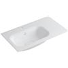 Leroy Merlin Lavabo a incasso rettangolare vasca a sinistra L 80.5 x H 15 x P 46 cm in resina bianco lucido