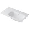 Leroy Merlin Lavabo a incasso rettangolare vasca a destra L 90.5 x H 15 x P 46 cm in resina bianco lucido
