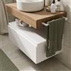 Leroy Merlin Mobile da bagno sospeso sotto lavabo Star L 120.3 x H 30 x P 46 cm rovere oak, 1 cassetto
