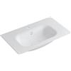 Leroy Merlin Lavabo a incasso rettangolare vasca centrale L 90.5 x H 15 x P 46 cm in resina bianco lucido