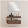 Leroy Merlin Mobile da bagno sospeso sotto lavabo Step L 100.3 x H 30 x P 46 cm noce cannettato, 2 cassetti sx,lavabo non incluso